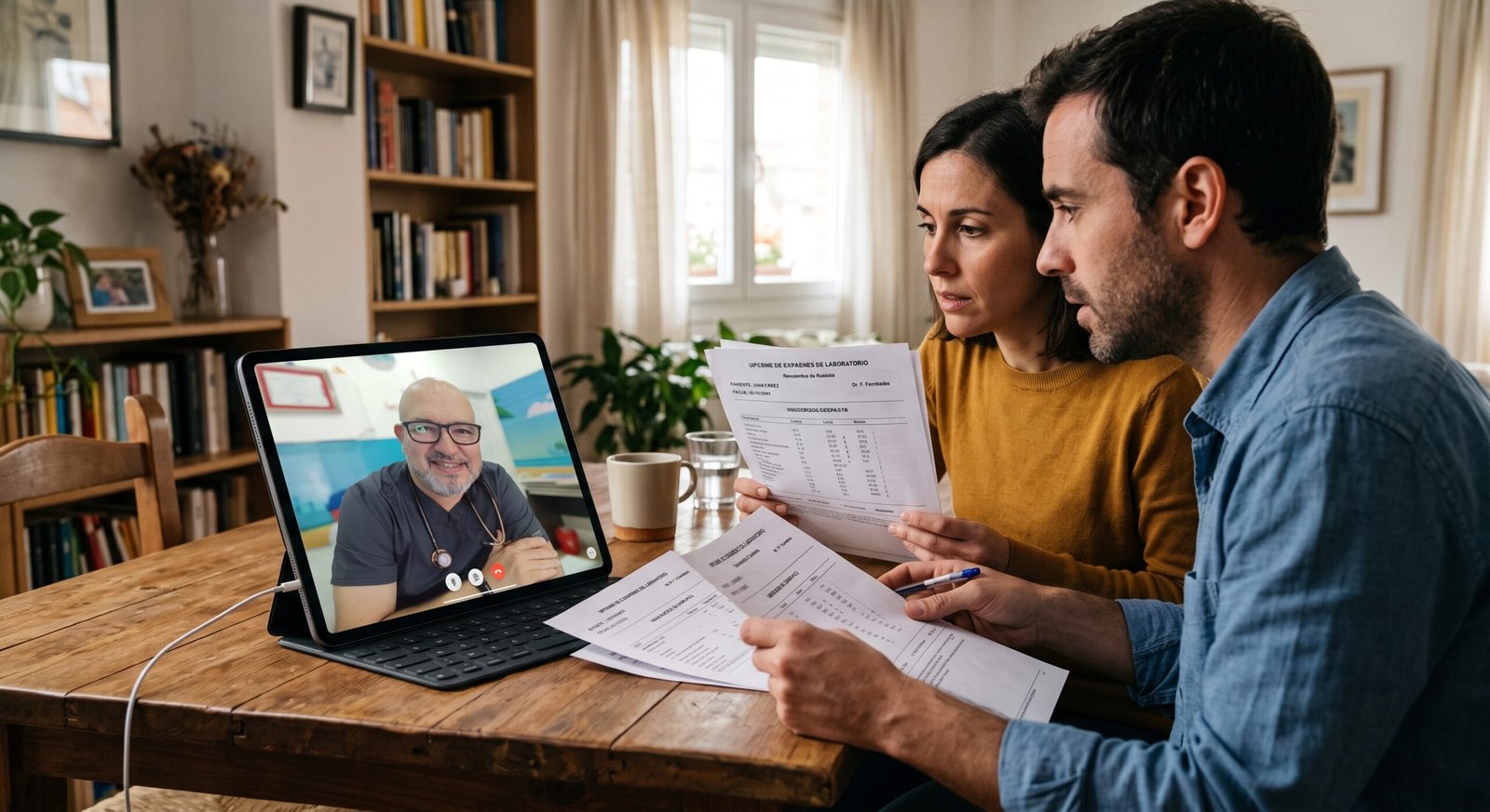 Revisión pediátrica online de exámenes y resultados
